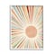 Stupell Industries Children's Bold Summer Sun Warm Tone Abstract Rays Framed Wall Art